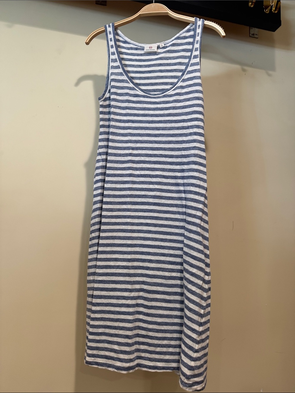 Ag Adriano Goldschmied Striped Tank - Navy & White